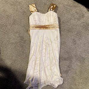 Speechless brand gold and white dress with glitter